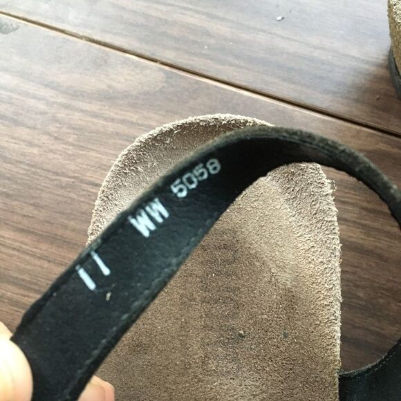 MUNRO Cork Wedge Strappy Leather Sandals Summer Shoes 11 - Picture 7 of 11